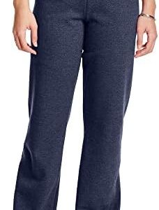 Hanes Women’s Sweatpants, ComfortSoft EcoSmart Open Leg Fleece Sweatpants