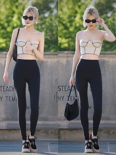 Blisset 3 Pack High Waisted Leggings for Women-Soft Athletic Tummy Control Pants for Running Yoga Workout Reg & Plus Size - Image 2