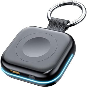 HUOTO Portable Charger for Apple Watch,Wireless Magnetic iWatch Charger 1200mAh Power Bank Travel Keychain Accessories Smart Watch Charger for Apple Watch Series 8/7/6/5/4/3/2/SE/Ultra
