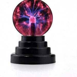 PowerTRC USB 3" Diameter Powered Plasma Ball | USB or (2 X AA) Powered | Science Toy | Electronic Plasma Light Gadget | Desk Toy | Classroom Accessory